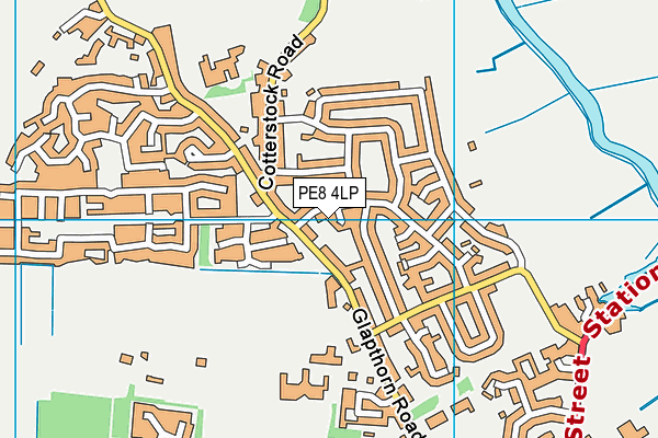 PE8 4LP map - OS VectorMap District (Ordnance Survey)