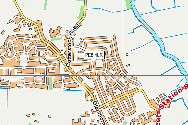 PE8 4LR map - OS VectorMap District (Ordnance Survey)