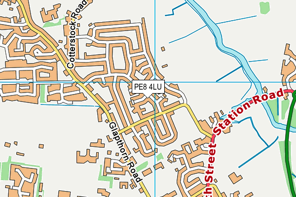 PE8 4LU map - OS VectorMap District (Ordnance Survey)