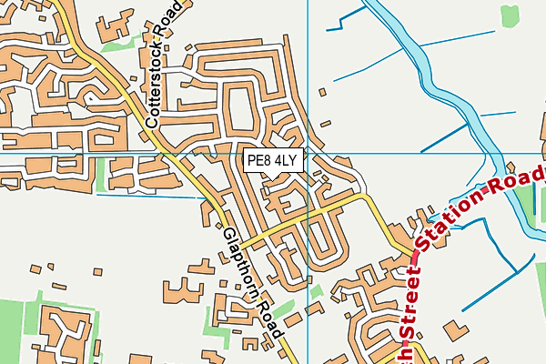 PE8 4LY map - OS VectorMap District (Ordnance Survey)