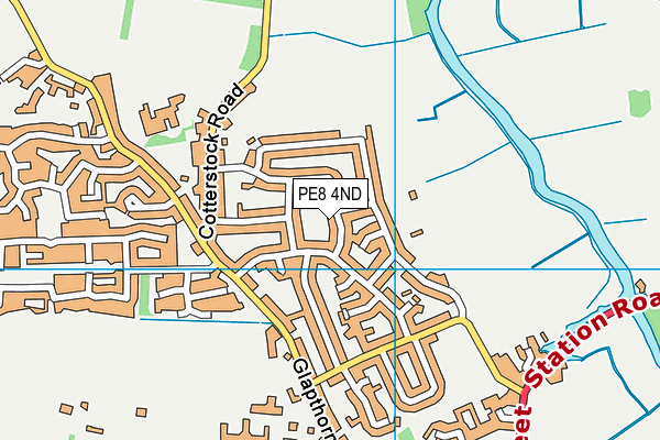 PE8 4ND map - OS VectorMap District (Ordnance Survey)