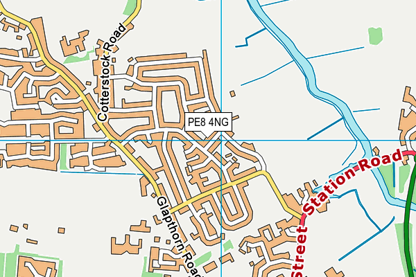PE8 4NG map - OS VectorMap District (Ordnance Survey)