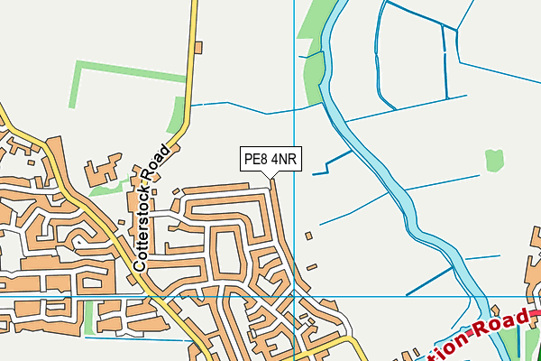 PE8 4NR map - OS VectorMap District (Ordnance Survey)