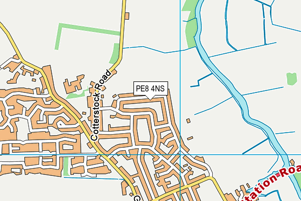PE8 4NS map - OS VectorMap District (Ordnance Survey)