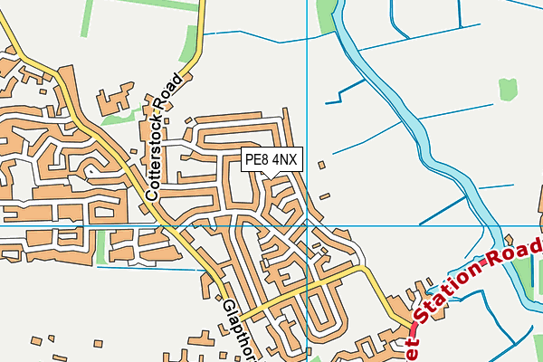 PE8 4NX map - OS VectorMap District (Ordnance Survey)
