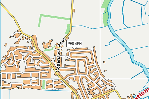 PE8 4PH map - OS VectorMap District (Ordnance Survey)