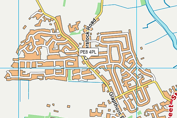 PE8 4PL map - OS VectorMap District (Ordnance Survey)