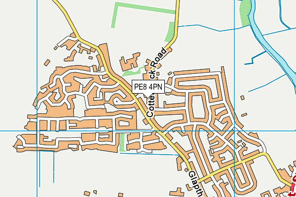 PE8 4PN map - OS VectorMap District (Ordnance Survey)