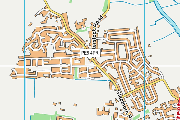 PE8 4PR map - OS VectorMap District (Ordnance Survey)