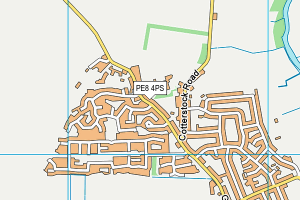 PE8 4PS map - OS VectorMap District (Ordnance Survey)