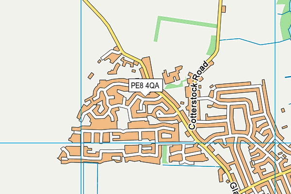 PE8 4QA map - OS VectorMap District (Ordnance Survey)