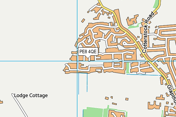 PE8 4QE map - OS VectorMap District (Ordnance Survey)