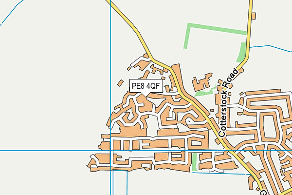 PE8 4QF map - OS VectorMap District (Ordnance Survey)