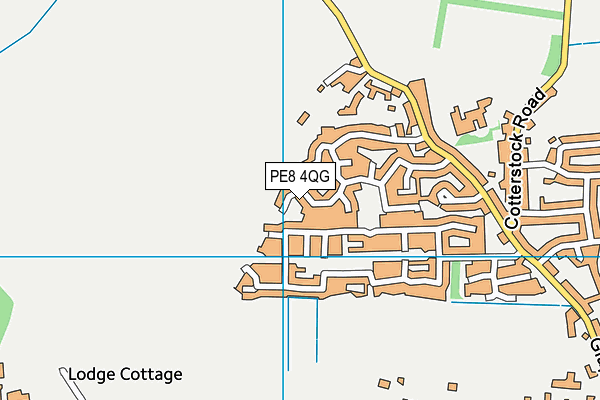 PE8 4QG map - OS VectorMap District (Ordnance Survey)