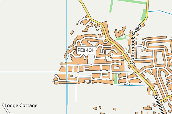 PE8 4QH map - OS VectorMap District (Ordnance Survey)