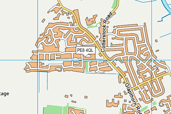 PE8 4QL map - OS VectorMap District (Ordnance Survey)
