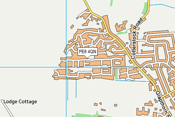 PE8 4QN map - OS VectorMap District (Ordnance Survey)