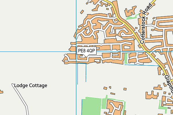 PE8 4QP map - OS VectorMap District (Ordnance Survey)