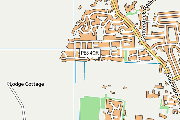 PE8 4QR map - OS VectorMap District (Ordnance Survey)