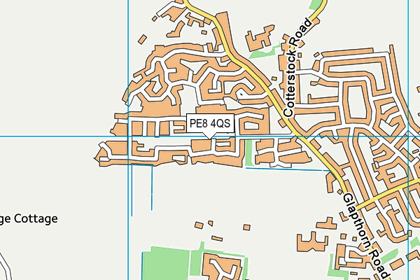 PE8 4QS map - OS VectorMap District (Ordnance Survey)