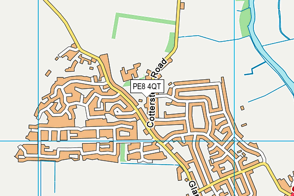 PE8 4QT map - OS VectorMap District (Ordnance Survey)