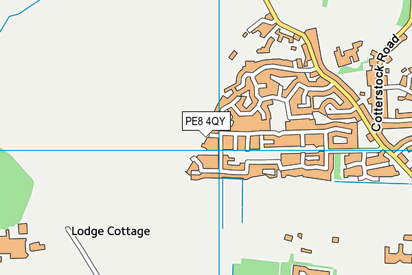 PE8 4QY map - OS VectorMap District (Ordnance Survey)