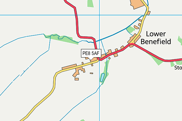 PE8 5AF map - OS VectorMap District (Ordnance Survey)