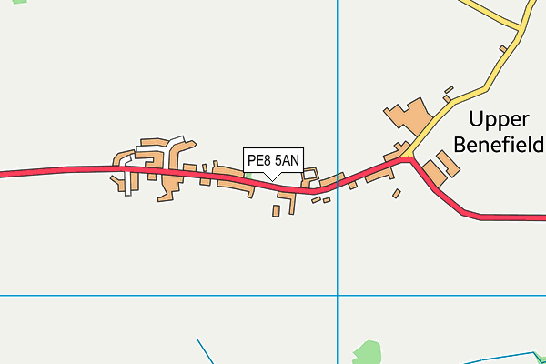 PE8 5AN map - OS VectorMap District (Ordnance Survey)
