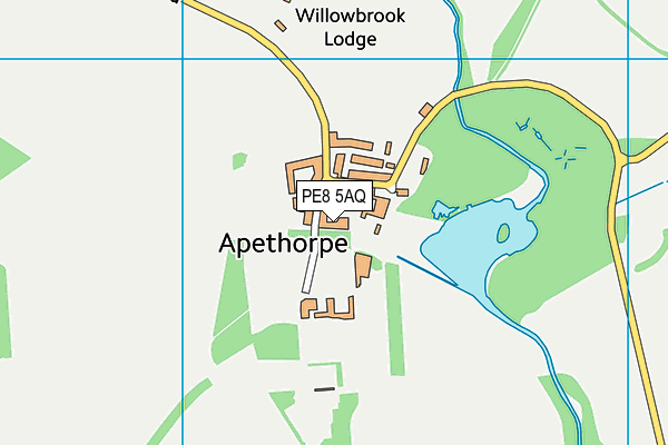PE8 5AQ map - OS VectorMap District (Ordnance Survey)