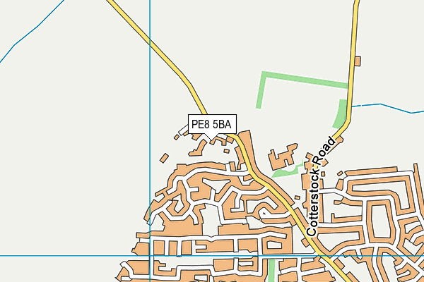 PE8 5BA map - OS VectorMap District (Ordnance Survey)