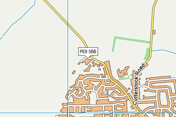 PE8 5BB map - OS VectorMap District (Ordnance Survey)