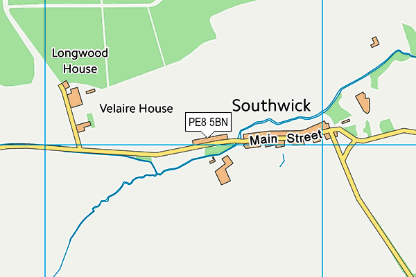 PE8 5BN map - OS VectorMap District (Ordnance Survey)