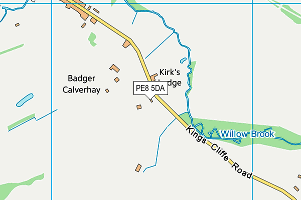 PE8 5DA map - OS VectorMap District (Ordnance Survey)