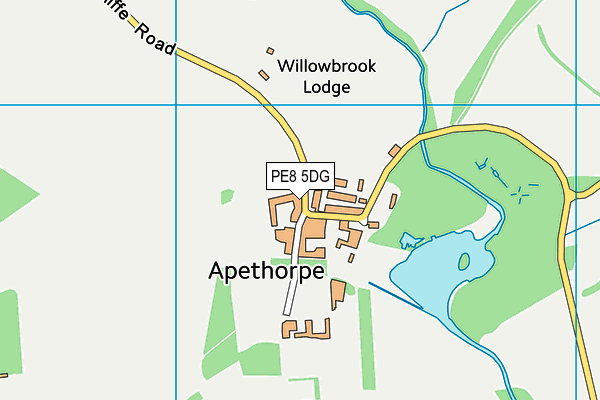 PE8 5DG map - OS VectorMap District (Ordnance Survey)