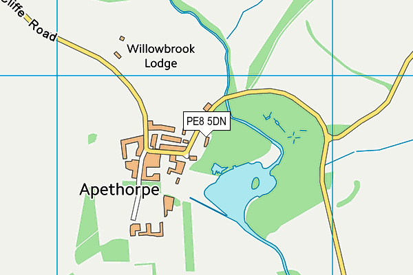 PE8 5DN map - OS VectorMap District (Ordnance Survey)