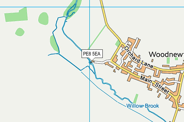 PE8 5EA map - OS VectorMap District (Ordnance Survey)