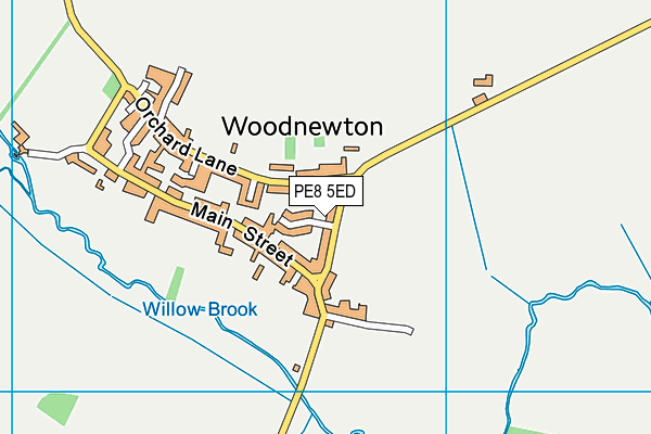 PE8 5ED map - OS VectorMap District (Ordnance Survey)