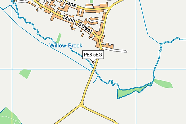 PE8 5EG map - OS VectorMap District (Ordnance Survey)