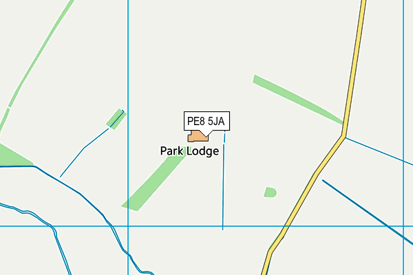 PE8 5JA map - OS VectorMap District (Ordnance Survey)