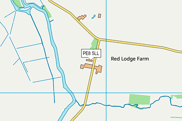 PE8 5LL map - OS VectorMap District (Ordnance Survey)