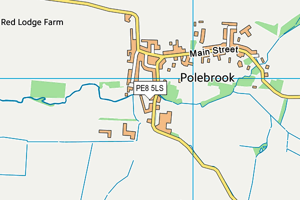 PE8 5LS map - OS VectorMap District (Ordnance Survey)