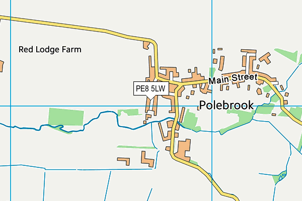 PE8 5LW map - OS VectorMap District (Ordnance Survey)