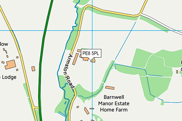 PE8 5PL map - OS VectorMap District (Ordnance Survey)