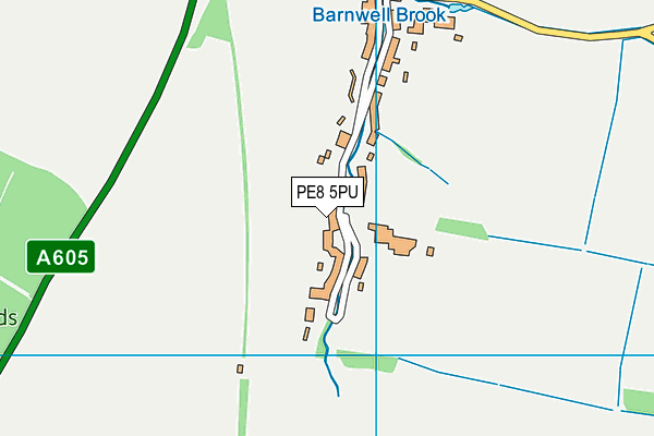 PE8 5PU map - OS VectorMap District (Ordnance Survey)