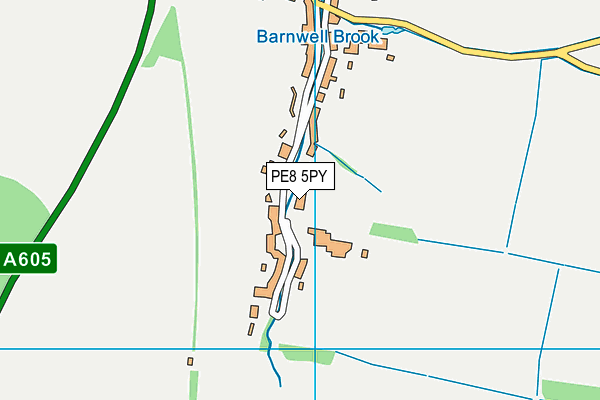 PE8 5PY map - OS VectorMap District (Ordnance Survey)