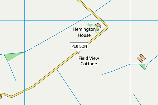 PE8 5QN map - OS VectorMap District (Ordnance Survey)