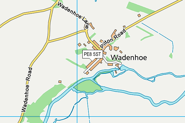 PE8 5ST map - OS VectorMap District (Ordnance Survey)