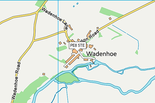 PE8 5TE map - OS VectorMap District (Ordnance Survey)