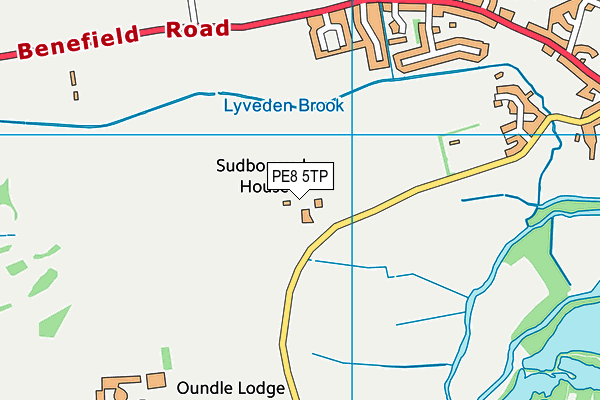 PE8 5TP map - OS VectorMap District (Ordnance Survey)