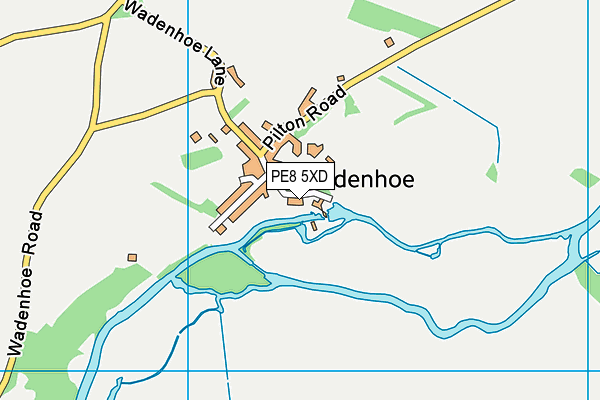 PE8 5XD map - OS VectorMap District (Ordnance Survey)